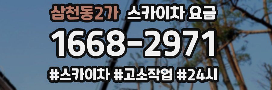 삼천동2가 스카이차 요금
