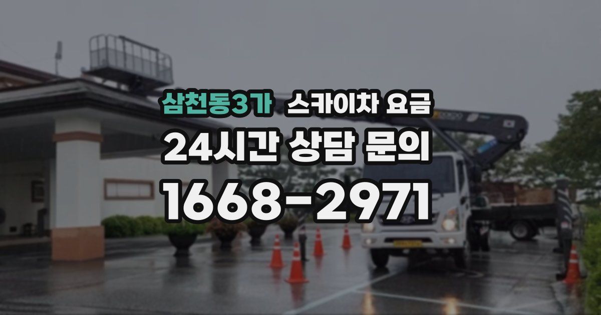 삼천동3가 스카이차 요금