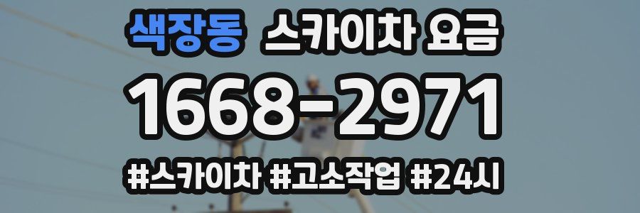 색장동 스카이차 요금