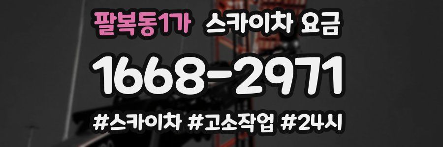 팔복동1가 스카이차 요금