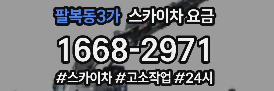 팔복동3가 스카이차 요금