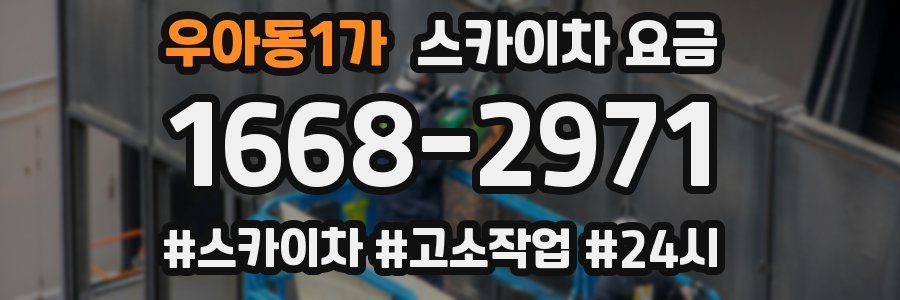 우아동1가 스카이차 요금