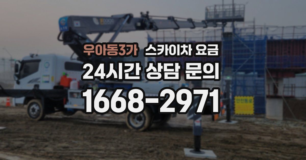 우아동3가 스카이차 요금