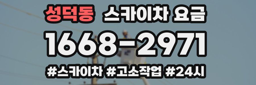 성덕동 스카이차 요금