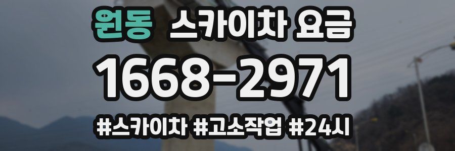 원동 스카이차 요금