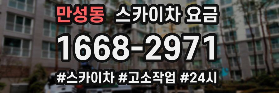 만성동 스카이차 요금