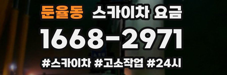 둔율동 스카이차 요금