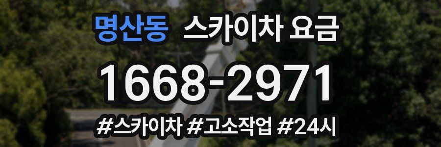 명산동 스카이차 요금