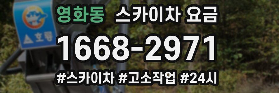 영화동 스카이차 요금