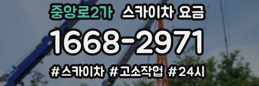 중앙로2가 스카이차 요금
