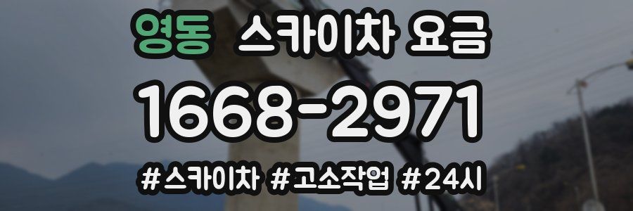 영동 스카이차 요금