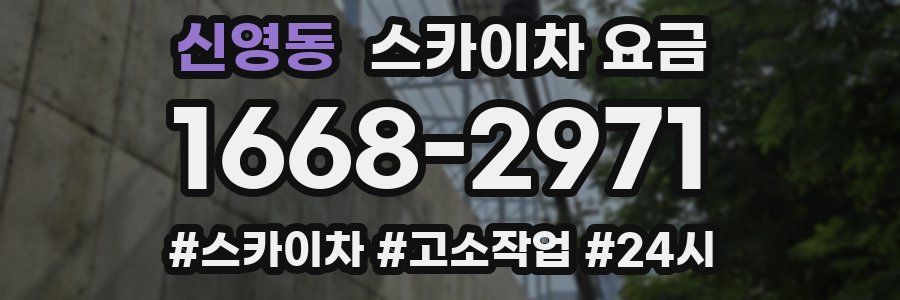 신영동 스카이차 요금
