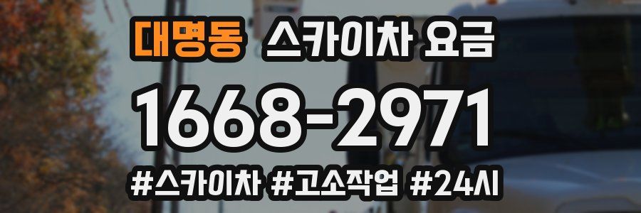 대명동 스카이차 요금