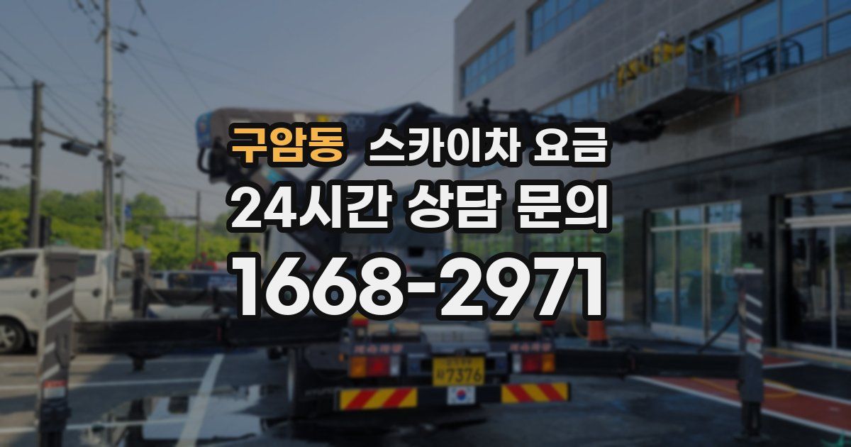 구암동 스카이차 요금