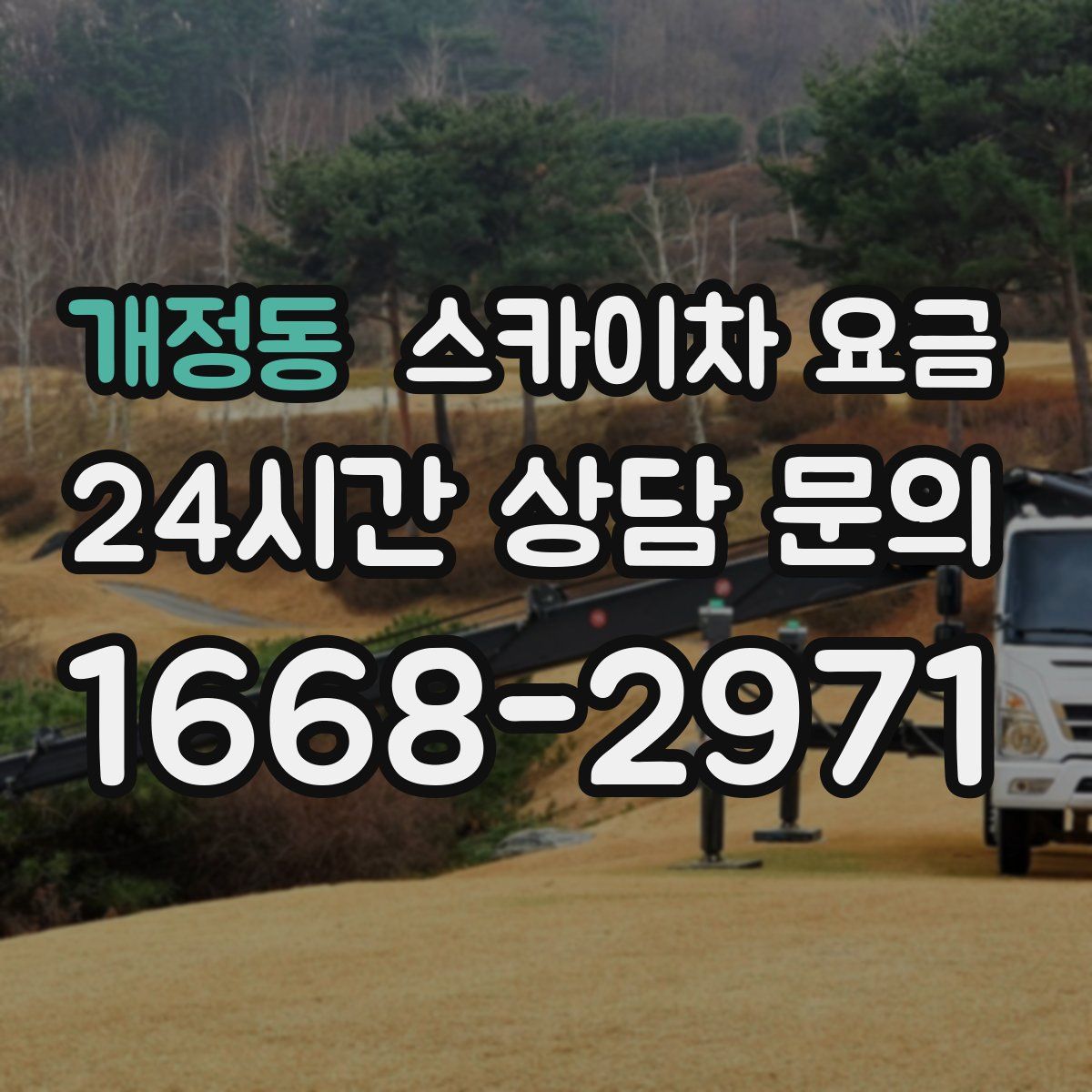 개정동 스카이차 요금