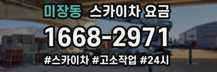 미장동 스카이차 요금