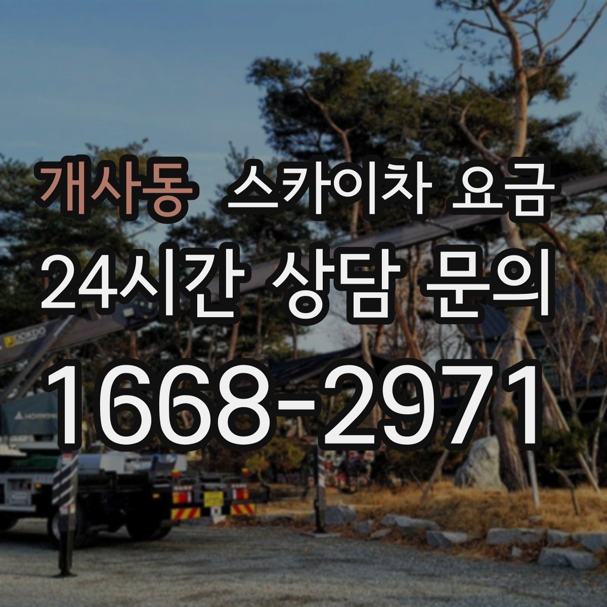 개사동 스카이차 요금