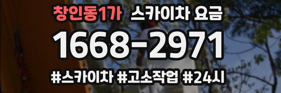 창인동1가 스카이차 요금
