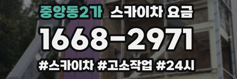 중앙동2가 스카이차 요금
