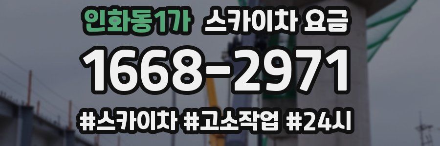 인화동1가 스카이차 요금