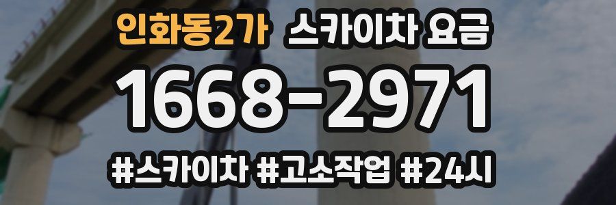 인화동2가 스카이차 요금