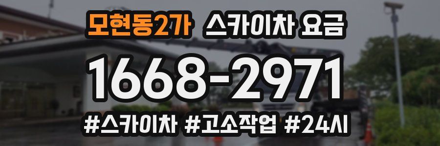 모현동2가 스카이차 요금