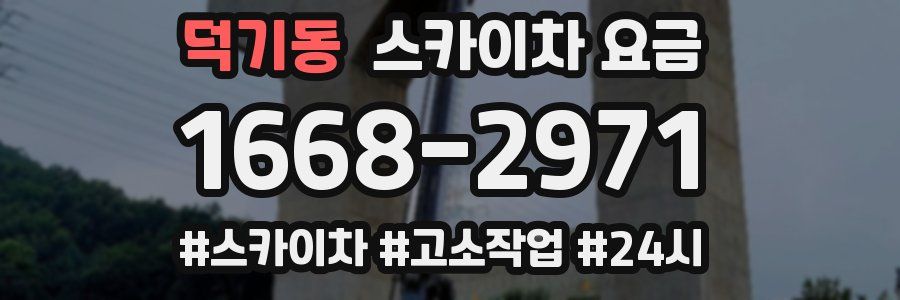 덕기동 스카이차 요금