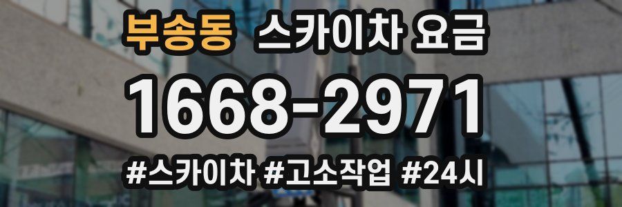 부송동 스카이차 요금