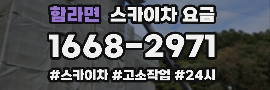 함라면 스카이차 요금