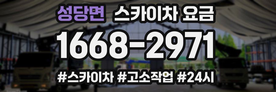 성당면 스카이차 요금