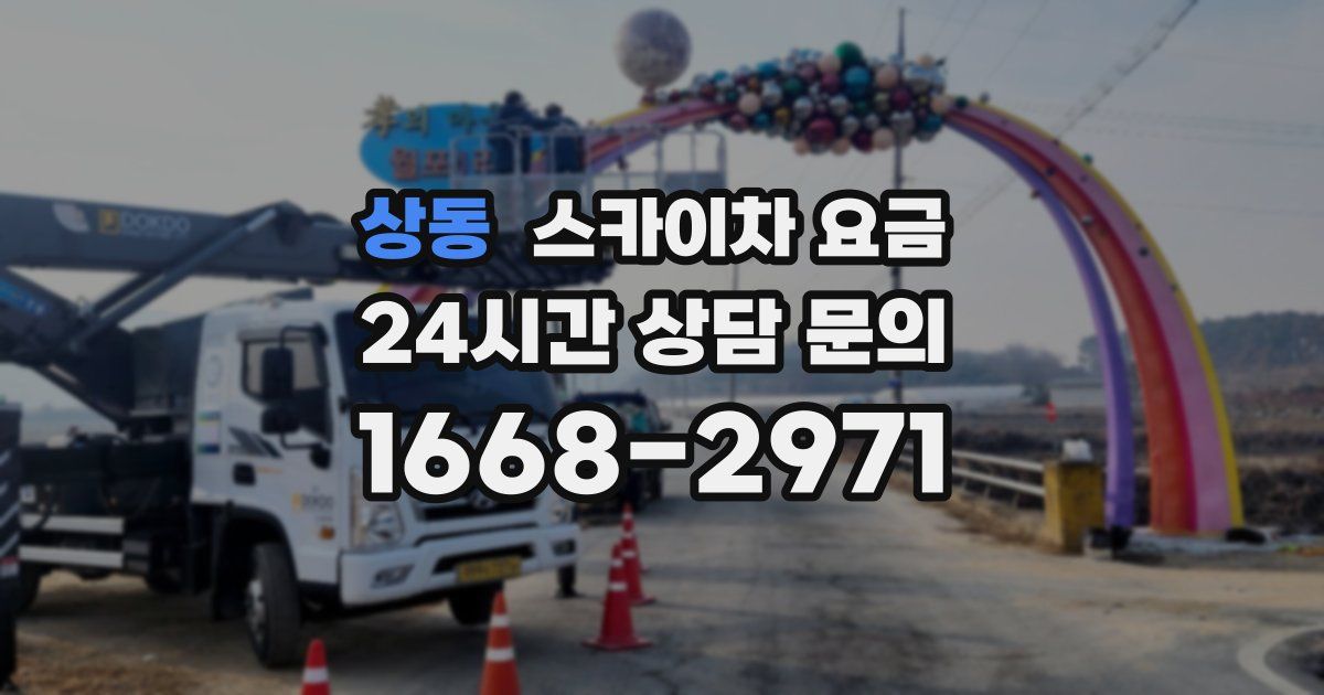 상동 스카이차 요금