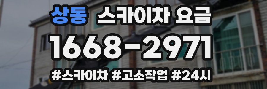 상동 스카이차 요금