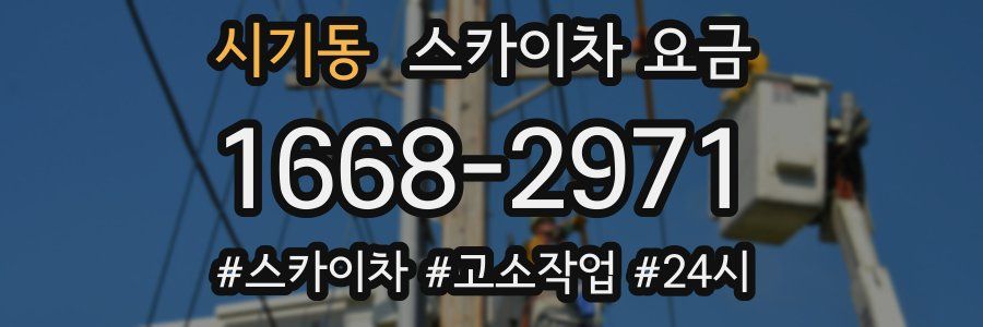 시기동 스카이차 요금