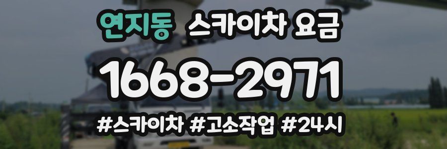 연지동 스카이차 요금