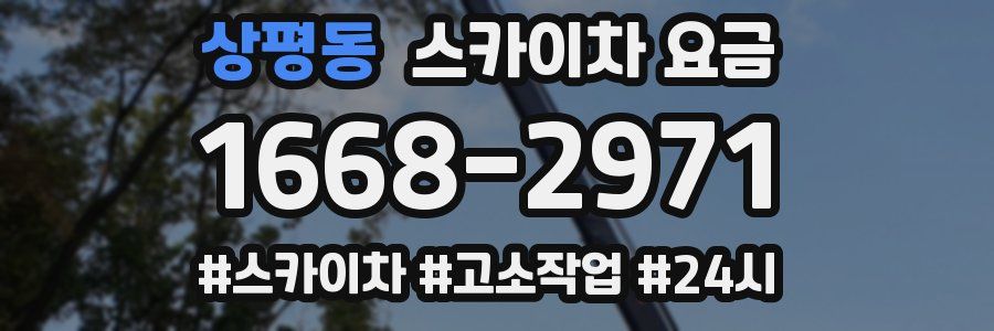 상평동 스카이차 요금
