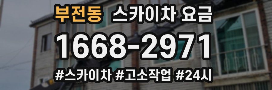 부전동 스카이차 요금