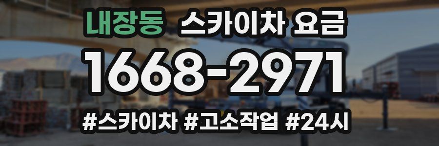 내장동 스카이차 요금