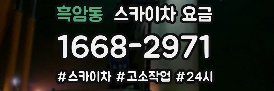 흑암동 스카이차 요금