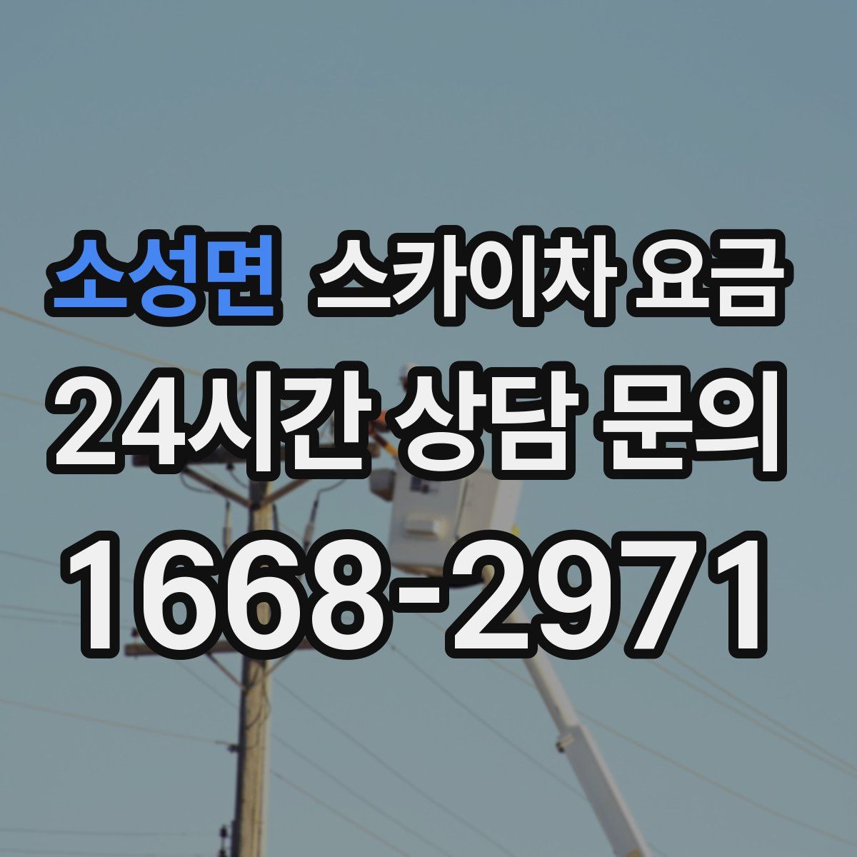소성면 스카이차 요금