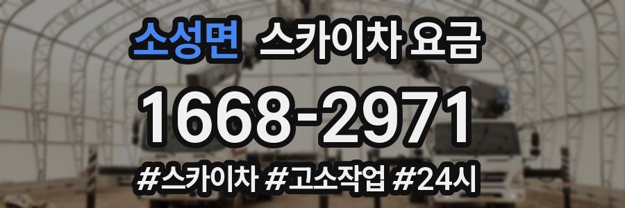 소성면 스카이차 요금