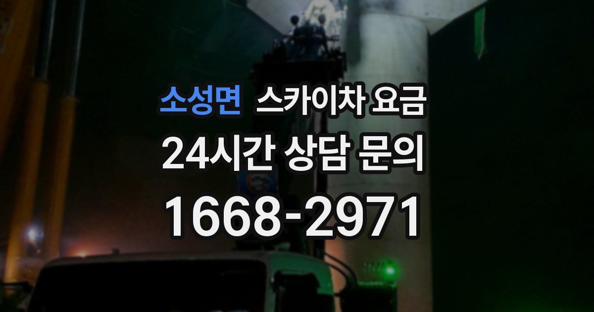 소성면 스카이차 요금