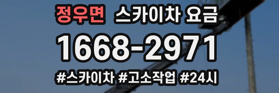 정우면 스카이차 요금