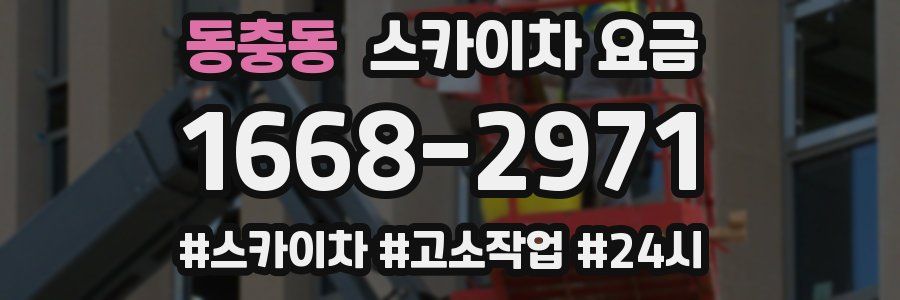 동충동 스카이차 요금