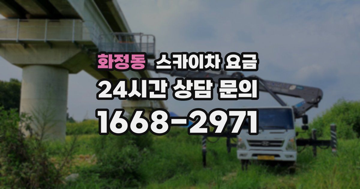 화정동 스카이차 요금