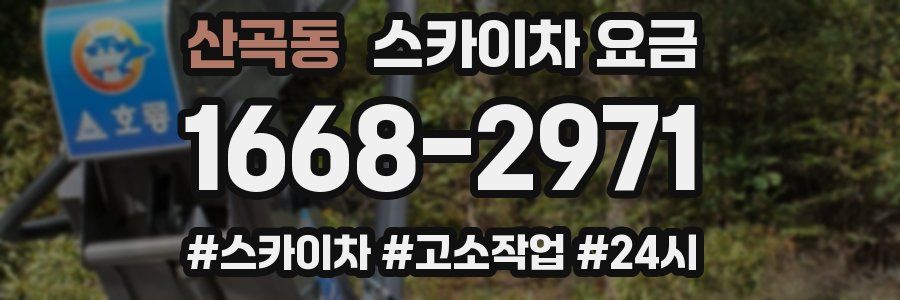 산곡동 스카이차 요금