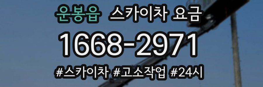 운봉읍 스카이차 요금