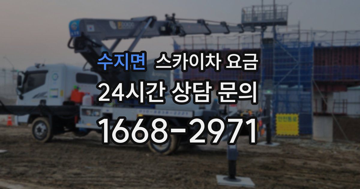 수지면 스카이차 요금