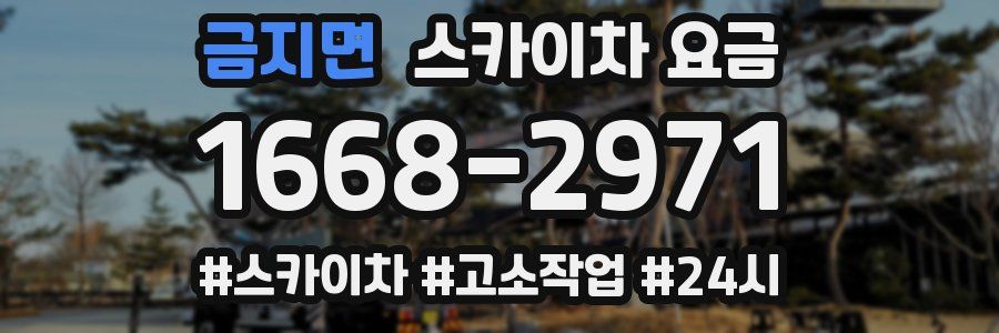 금지면 스카이차 요금