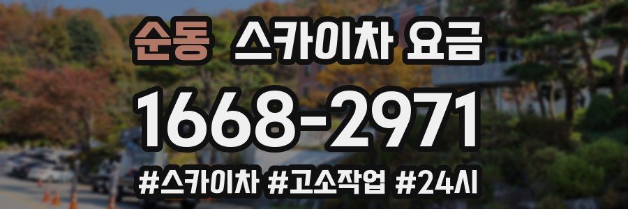 순동 스카이차 요금