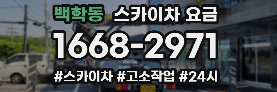 백학동 스카이차 요금